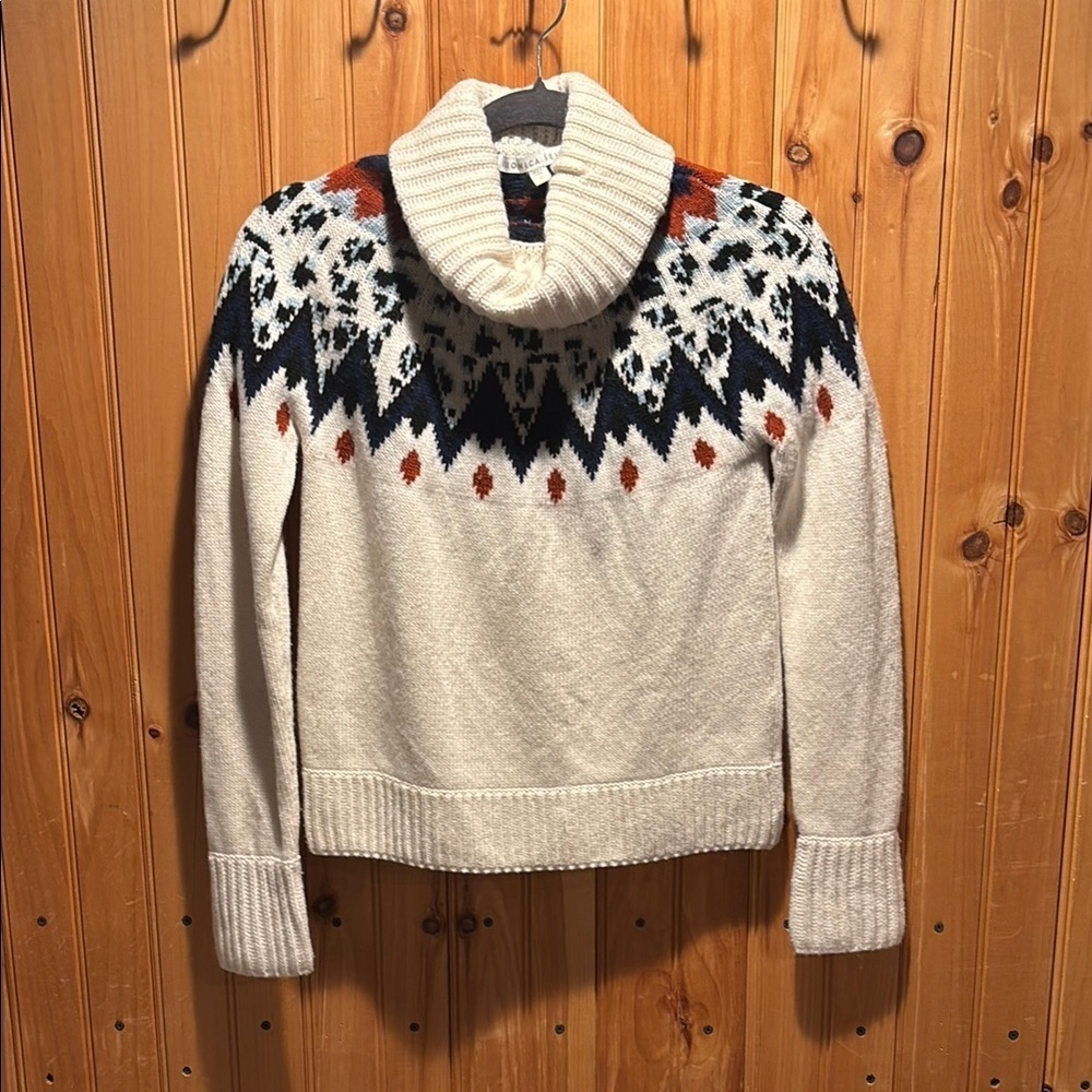VERONICA BEARD fair isle turtle neck sweater